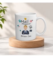 Kişiye Özel İsimli Mali Müşavir Meslek Kupa Bardak