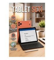 Klavyeli Tablet PC Seti Kalemli Kılıf ve Ekran Koruyucu Hediyeli Android Tablet Paketi