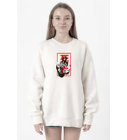 The Mad Titan Thanos Beyaz Kadın 2ip Sweatshirt