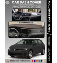 VOLKSWAGEN POLO (2022+) Torpido Örtüsü Ön Göğüs Koruma Torpido Koruma Tam Uyum Kaymaz Özel Kesim
