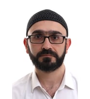 Baba Günü Hediyesi - Koyu Gri Orlon Kışlık Namaz Takkesi Baklava Desenli Takke