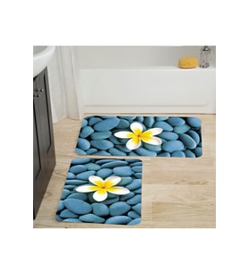 Eliana Home Baskılı 2'li Banyo Paspas Takımı RVG5029