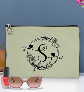 BK Gift Kişiye Özel Harfli Astarlı Portföy Çanta 30x21cm(12 Renk Seçeneği), Baskılı El Çantası, Organizer Çanta (Mint Yeşili)
