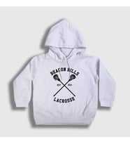 Presmono Unisex Çocuk Beyaz Beacon Hills Lacrosse Dizi Teen Wolf Kapüşonlu Sweatshirt 330612tt (Beyaz)