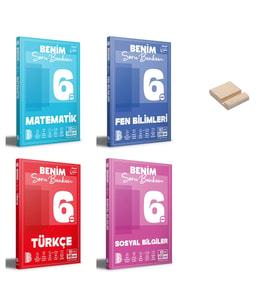 6. Sınıf Matematik Fen Türkçe ve Sosyal Soru Bankam 4lü Set + Telefon Standı