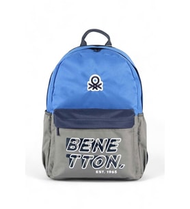Benetton  Mavi-Gri Unisex Okul Sırt Çantası BEN03845