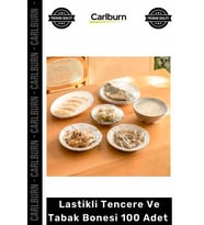 #TabakBone Tazelik Koruma Gıda Saklama Pratik Kapak Lastikli Tencere Tabak Bonesi 100 Adet 20cm