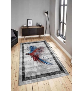 Dijital Baskılı Yıkanabilir Kaymaz Modern Renkli Salon Halısı Mutfak Halısı Yolluk ND-HY-1116 (Çok Renkli)