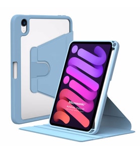 Microsonic Apple iPad Mini 6 2021 Kılıf (A2567-A2568-A2569) Regal Folio Mavi