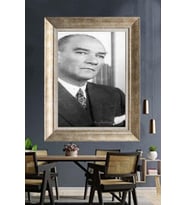Gümüş Çerçeveli Atatürk Tablo za287