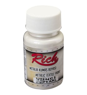 Rich Metalik Kumaş Boyası 50 cc. 3120 İNCİ 