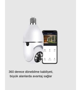 360 Derece Dönebilen Akıllı Duylu Kamera – PTZ, Uzaktan Kontrol, Hareket Algılama
