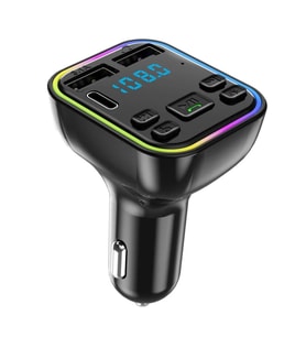 Bluetooth Kablosuz Araç Kiti (7 Renk RGB Led Işıklı)