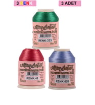 3 Adet Altınbaşak Oya ve Dantel İpi 20 gr - Royaleks - No: 045 - 620 - 333