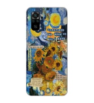 Xiaomi Redmi Note 10 / Note 10S Uyumlu Van Gogh Tasarımlı Şeffaf Telefon Kılıfı