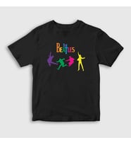 Presmono Unisex Çocuk Siyah Jump The Beatles T-Shirt 114492tt