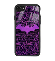 iPhone 8 Lila Batman Tasarımlı Glossy Telefon Kılıfı
