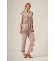 FTZ Women Kadın File Detay Takım Beige 31333