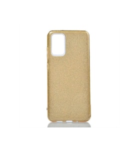 Samsung Galaxy S20 Plus Uyumlu Kılıf Zore Shining Silikon (Gold)