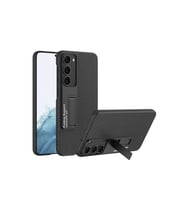 Samsung Galaxy S23 Uyumlu Kılıf Zore Kıpta Standlı Kapak (Karbon)