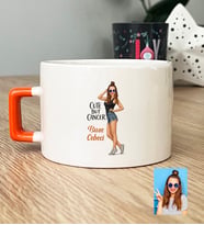 Kişiye Özel Karikatürlü Cute But Cancer Yengeç Burcu Lüks Fincan Doğum Günü Hediyesi