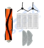 Xiaomi Mop 2 Pro (MJST1SHW) -Mop 2 Lite Uyumlu 1 Ana Fırça 2 Yan Fırça 4 Filtre 2 Mop PKT-iasgf0000399