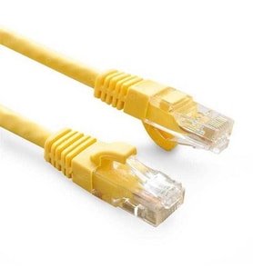 ODS 1m CAT6 Utp LSZH Saf Bakır Sarı Patch Kablo