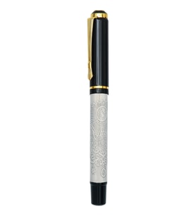 Kişiye Özel Osmanlı Arması Kabartmalı Metal Roller Kalem Kutulu Set