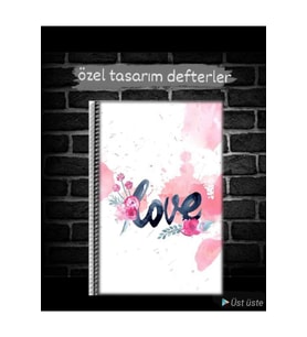 14 Şubat Sevgililer Günü Hediyelik Tasarım Defter