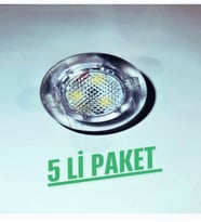 5Lİ PAKET Mini Led Spot 24V 3000K GÜN IŞIĞI (Sarı)