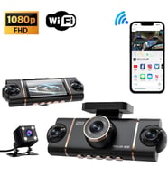 Çeşithane 4 Lens 360 Derece Araç Kamera Sistemi Gece Görüşlü WiFi Kayıt