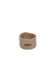 Koza Home Cesta El Yapımı Pamuklu Natural Hasır Dekoratif Sepet 15cm 9048