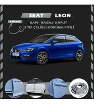 Seat Leon Oto Araç Kapı Koruma Fitili 5metre Parlak Gri Renk