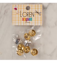 Crafts Altın Sarısı 8 Li Düğme - 207