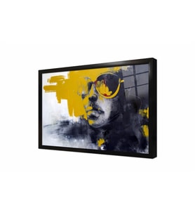 Tablosan Modern Portre Çerçeveli Cam Tablo