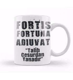 Komik Söz Talih Cesurdan Yanadır Kupa Bardak Porselen