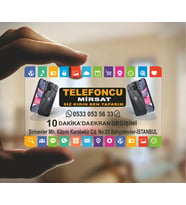 0.500 MİKRON ŞEFFAF BUZLU PVC KARTVİZİT - TELEFONCU - 500 ADET