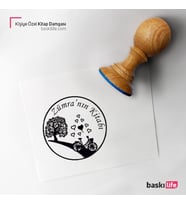 Kişiye Özel Kitap Damgası Kitap Mührü Kaşe Kitap Mühür Özel Damga 235