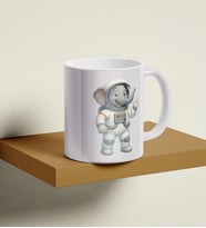 Astronot Fil Baskılı Premium Porselen Kupa - GDTK-901039