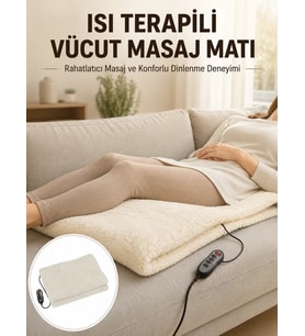 Vücut Masaj Matı Isı Terapili ve Çok Bölgeli Masaj Yeni Nesil