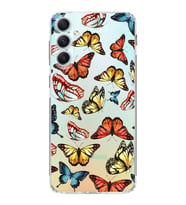 PrintiFy Samsung Galaxy A34 ile Uyumlu Water Color 2  Kamera Korumalı Şeffaf  Kılıf