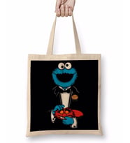 Cookie Monster Phone Case Kurabiye Canavarı Bez Çanta Uzun Saplı