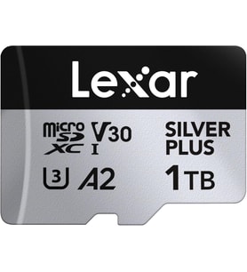 Lexar 1Tb Silver Plus 205Mb 4K V30 Uhsi Micro Sd Hafıza Kartı (Çok Renkli)