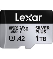 Lexar 1Tb Silver Plus 205Mb 4K V30 Uhsi Micro Sd Hafıza Kartı (Çok Renkli)