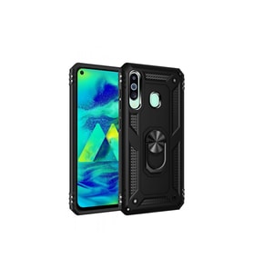 Çınarcık Dev Samsung Galaxy A60 Kılıf Sofya Yüzüklü Silikon Kapak - Yeşil