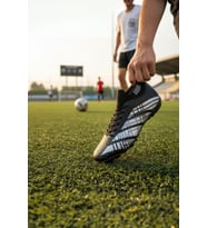 Enoch Silver-Grid Entegre Bilekli Profesyonel Futbol Ayakkabısı