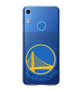 Huawei Y6s 2019 Uyumlu Kapak Golden State Warriors Tasarımlı Şeffaf Silikon Kılıf