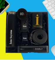 Kişiye Özel Lüx Kutu Dijital Sıcaklık Göstergeli Termos Bardak Mekanizmalı Cüzdan Kemer Zippo Cakmak Metal Anahtarlık Touch pen Kalem Erkek Hediye Set