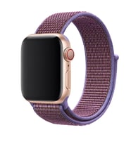 Apple Watch 42mm Uyumlu Kordon Hasır Örgü Cırt Cırtlı Terletmeyen Zore KRD-03 Kumaş Kayış