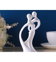 Sevgililer Günü Heykeli iki Sevgili minik Heykelcik 13CM